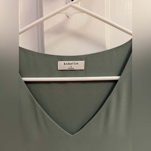 Aritzia Babaton sage green tank blouse - Picture 2 of 3